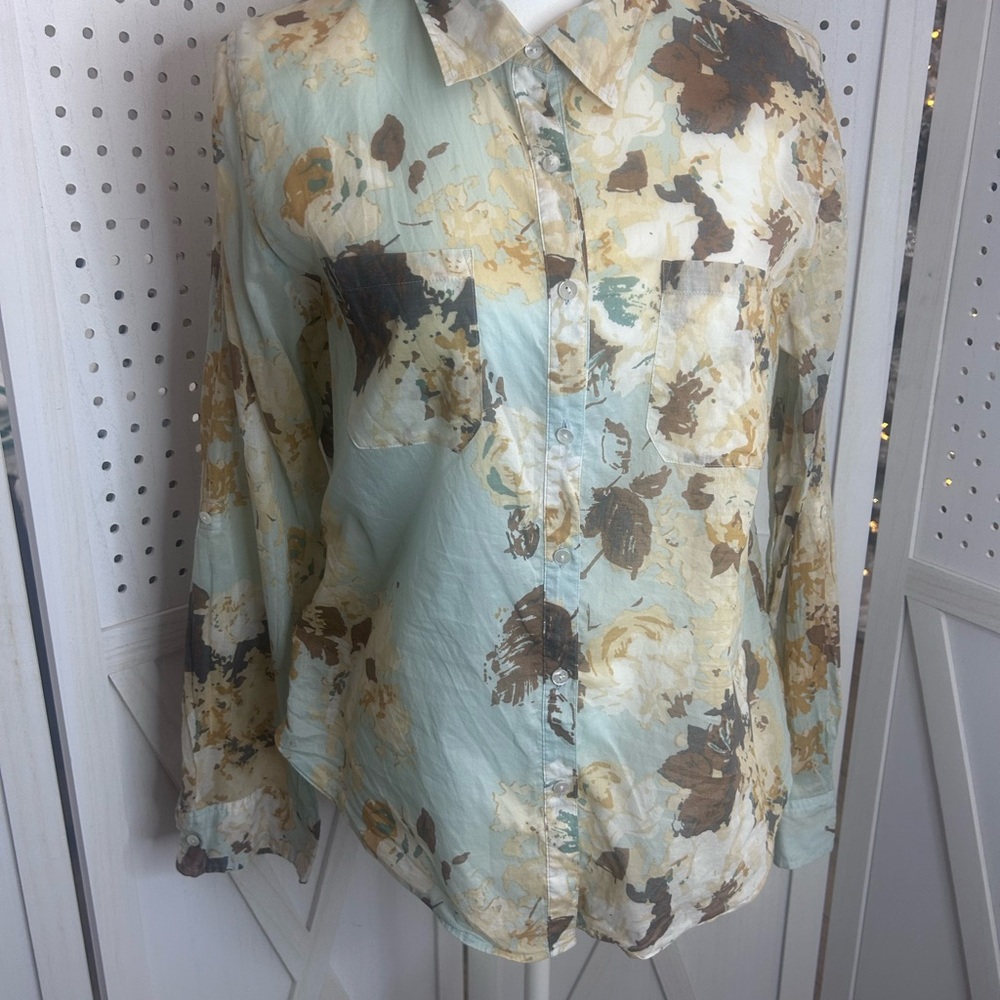 Talbots Multicolor Patterned Blouse - image 3
